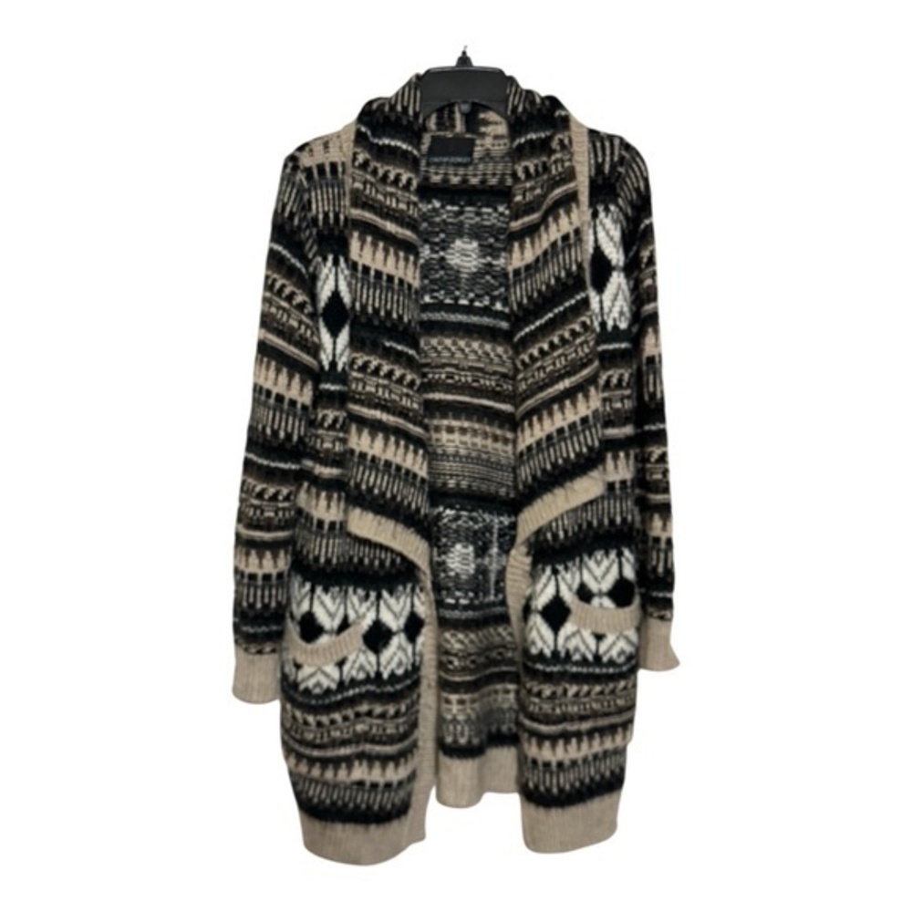 Cynthia Rowley Womens Open Front Cardigan Sweater Southwest Size Large